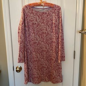 Boden long-sleeved print dress size 10L